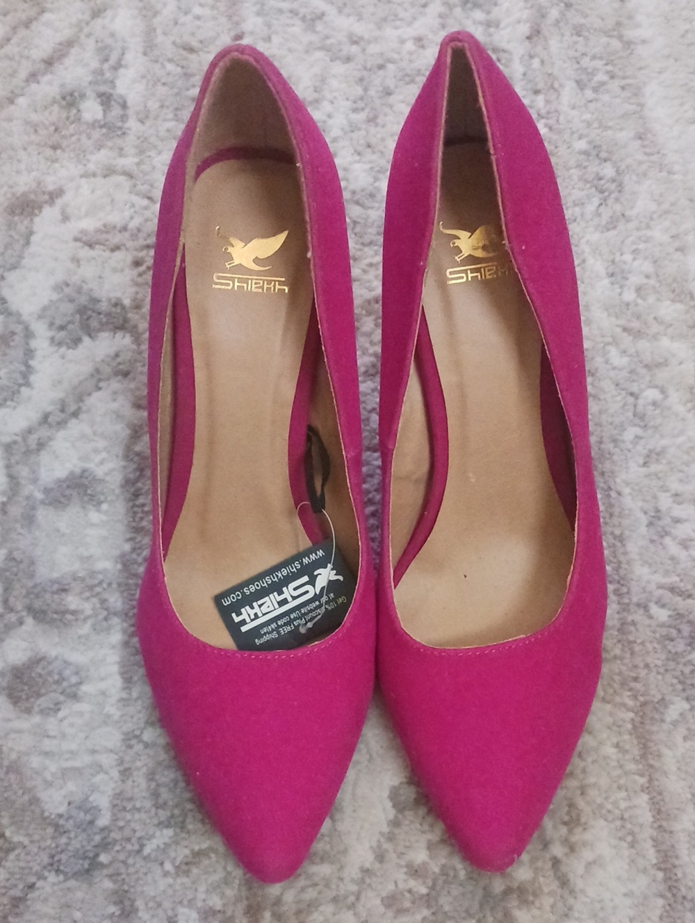 Shiekh Women's Pointed Heels in Fuchsia